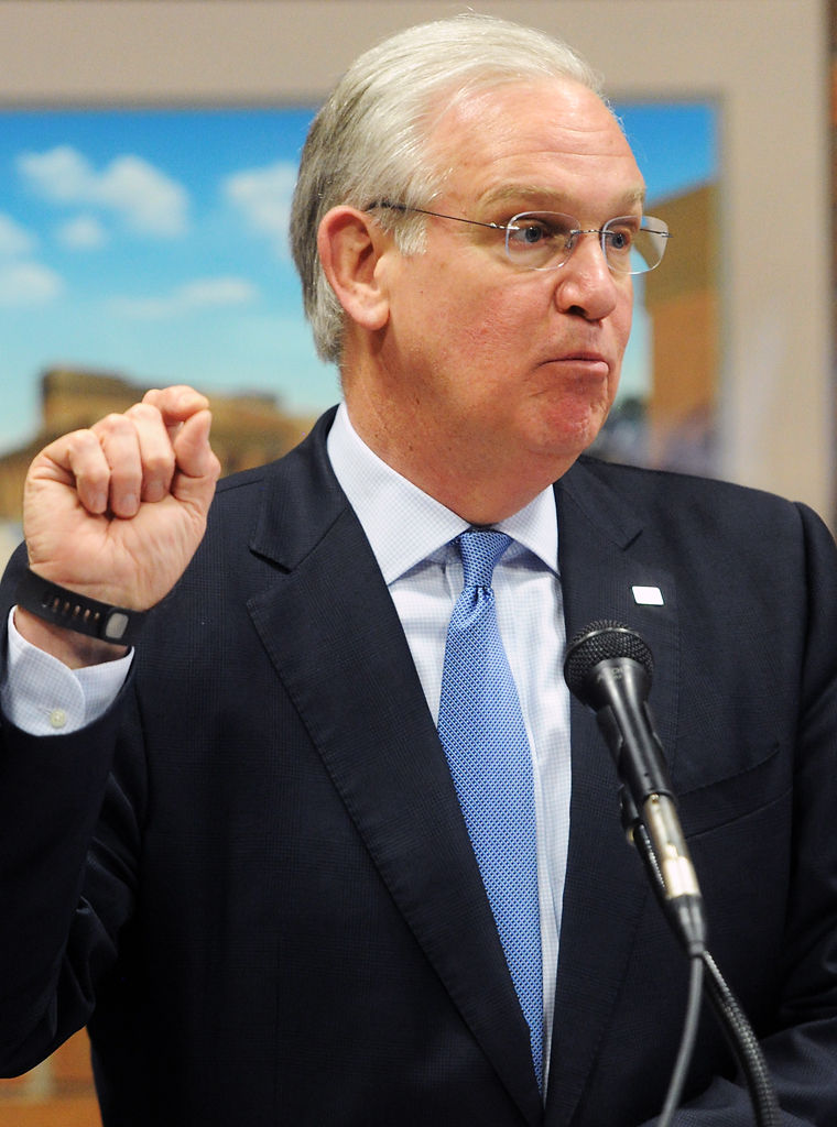 Gov. Jay Nixon answers questions from the media